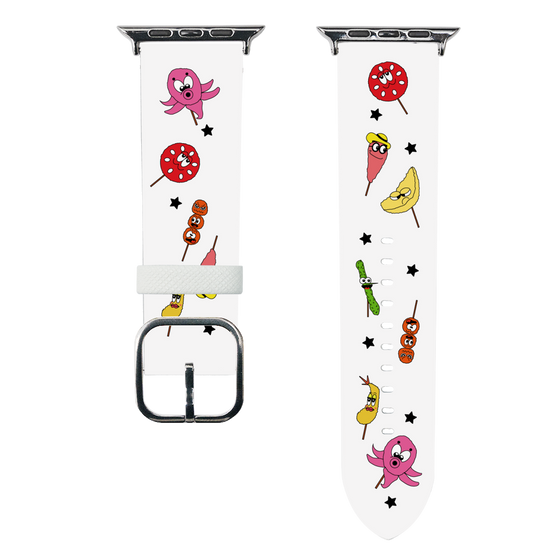 スマートウォッチレザーバンド［ クシニョロ - 串カツの具材 ］