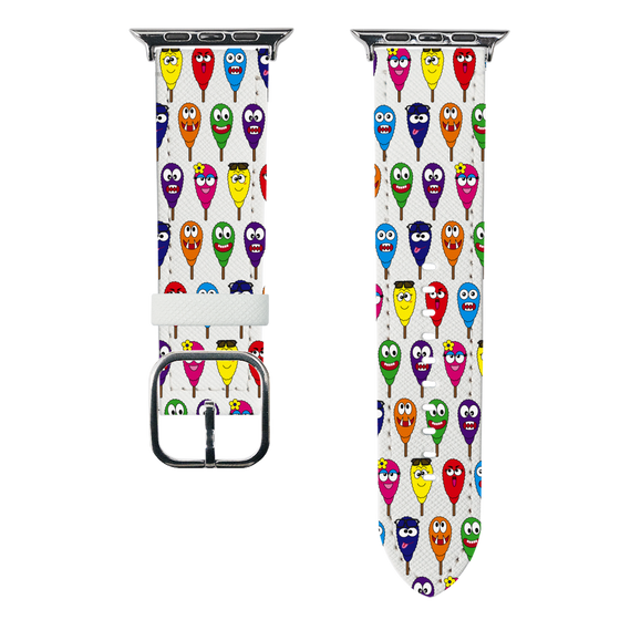 スマートウォッチレザーバンド［ クシニョロ - クシニョロ - カラー ］