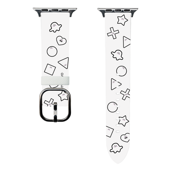 スマートウォッチレザーバンド［ シナぷしゅ - きごう ］