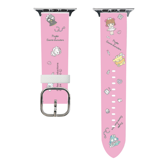 スマートウォッチレザーバンド［ ピノコ×サンリオキャラクターズ - お医者さんごっこ ］