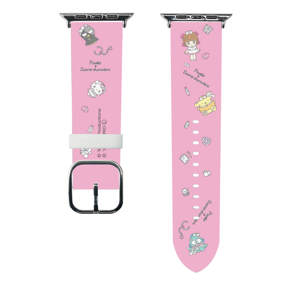 スマートウォッチレザーバンド［ ピノコ×サンリオキャラクターズ - お医者さんごっこ ］