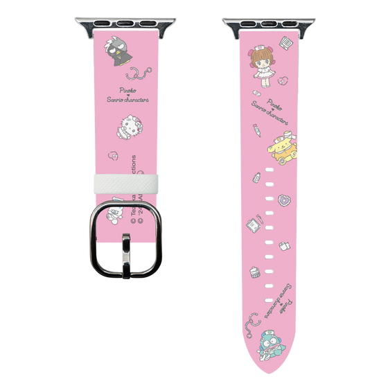 スマートウォッチレザーバンド［ ピノコ×サンリオキャラクターズ - お医者さんごっこ ］