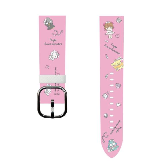 スマートウォッチレザーバンド［ ピノコ×サンリオキャラクターズ - お医者さんごっこ ］