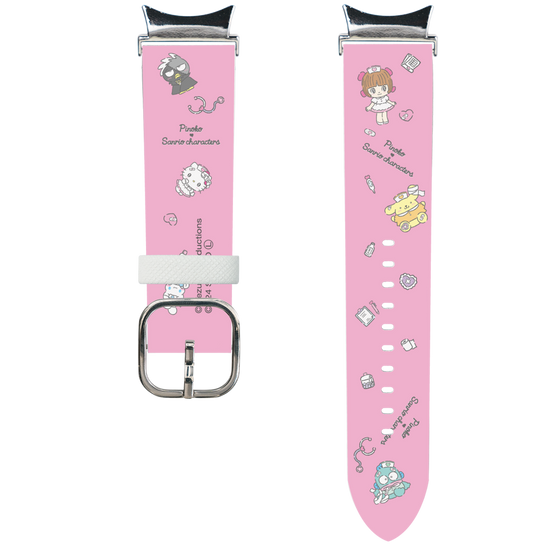 スマートウォッチレザーバンド［ ピノコ×サンリオキャラクターズ - お医者さんごっこ ］