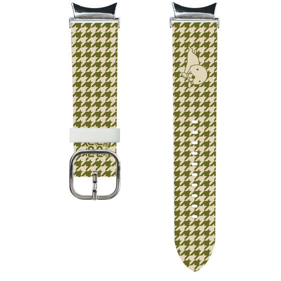 スマートウォッチレザーバンド［ ぼのぼの - ワントーン - カーキ ］