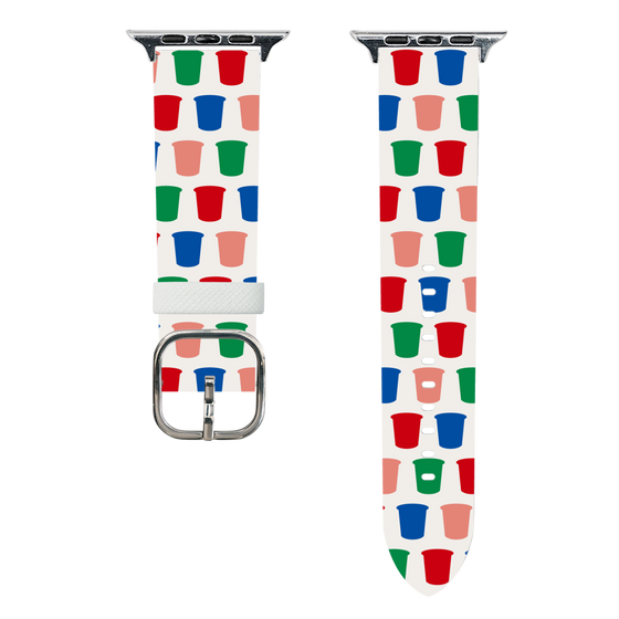 スマートウォッチレザーバンド［ カルビー - じゃがりこパッケージ - シルエット ］