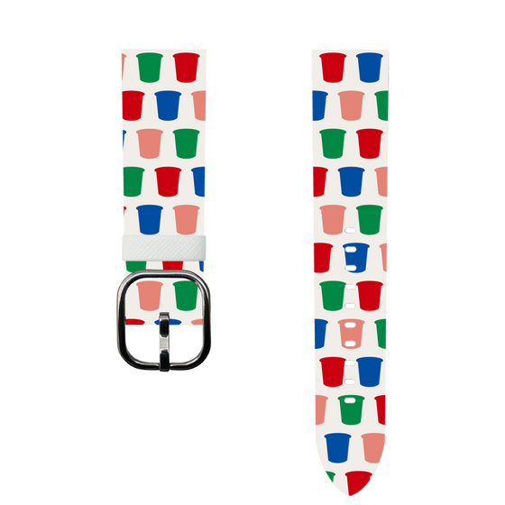 スマートウォッチレザーバンド［ カルビー - じゃがりこパッケージ - シルエット ］