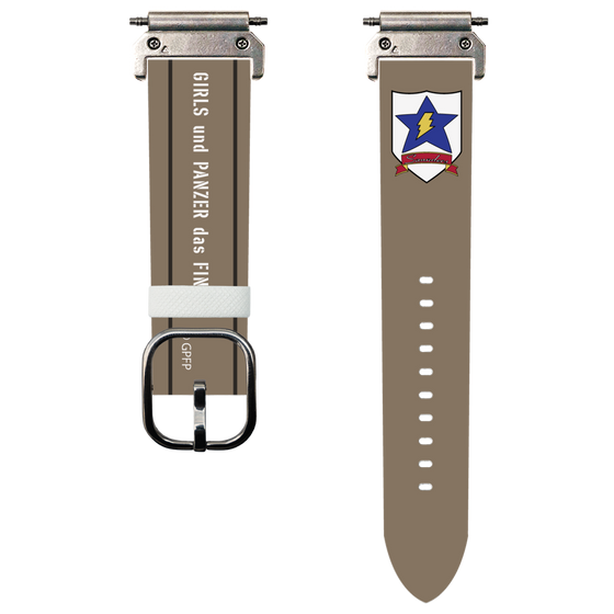 スマートウォッチレザーバンド［ ガールズ＆パンツァー - サンダース大学付属高校 ］