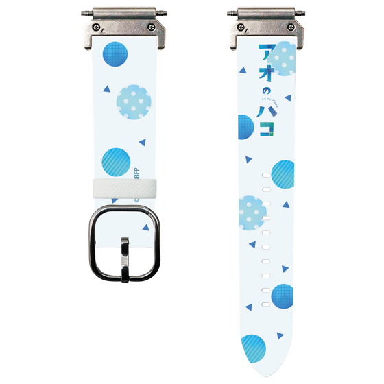 スマートウォッチレザーバンド［ アオのハコ - ロゴ ］