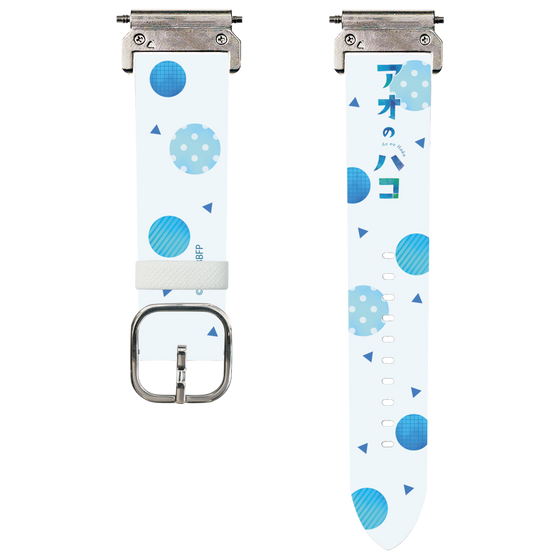 スマートウォッチレザーバンド［ アオのハコ - ロゴ ］