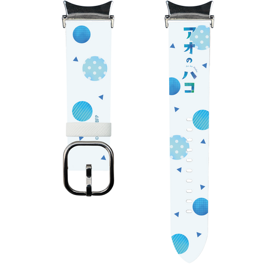 スマートウォッチレザーバンド［ アオのハコ - ロゴ ］