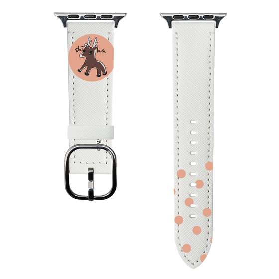 スマートウォッチレザーバンド［ アオのハコ -千夏画伯の鹿 ］