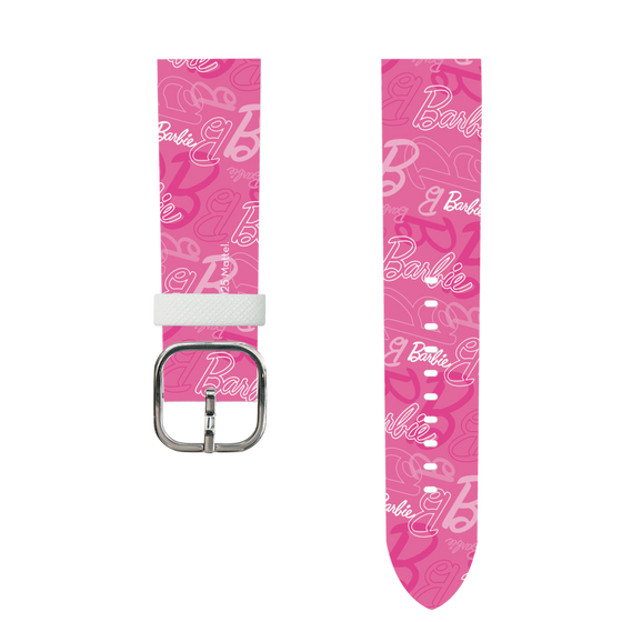 スマートウォッチレザーバンド［ Barbie - ロゴパターン1 ］