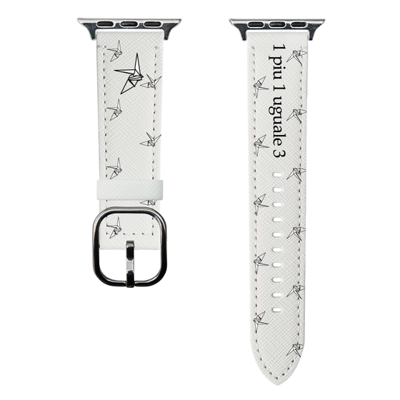 スマートウォッチレザーバンド［ 1PIU1UGUALE3 - 鶴 ］