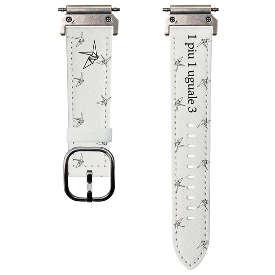 スマートウォッチレザーバンド［ 1PIU1UGUALE3 - 鶴 ］