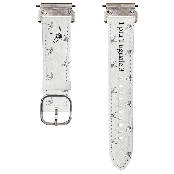 スマートウォッチレザーバンド［ 1PIU1UGUALE3 - 鶴 ］
