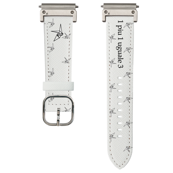スマートウォッチレザーバンド［ 1PIU1UGUALE3 - 鶴 ］