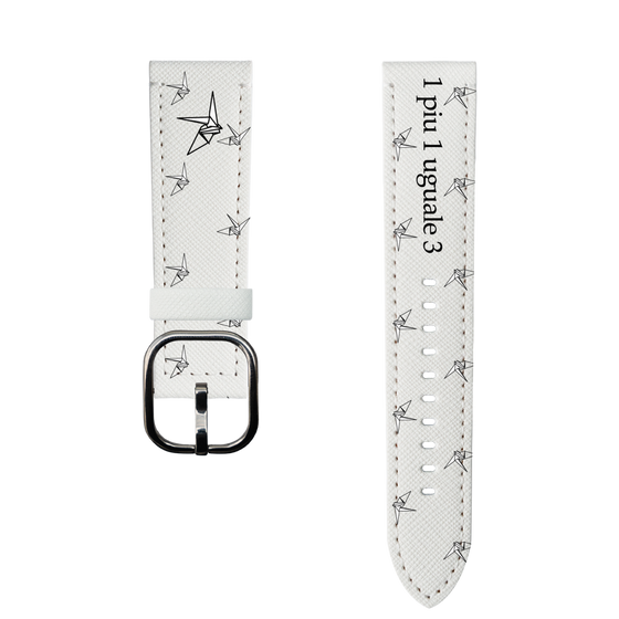スマートウォッチレザーバンド［ 1PIU1UGUALE3 - 鶴 ］