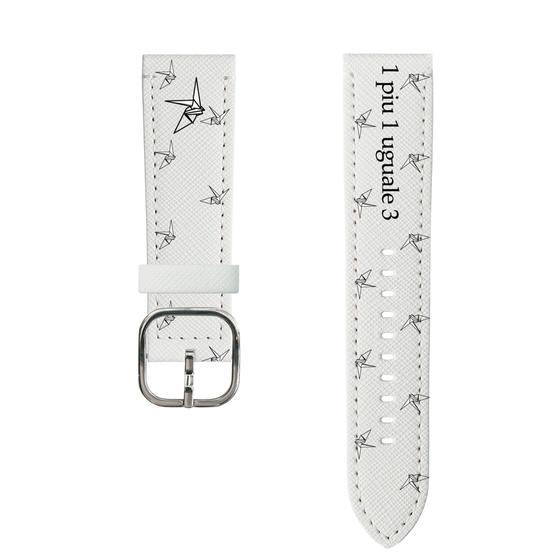スマートウォッチレザーバンド［ 1PIU1UGUALE3 - 鶴 ］