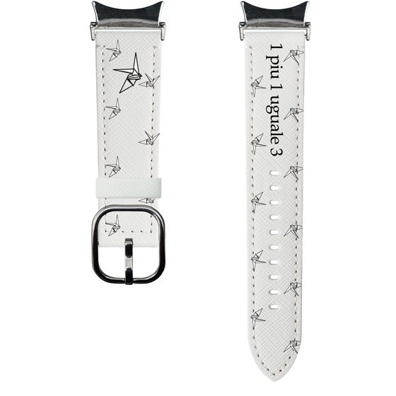 スマートウォッチレザーバンド［ 1PIU1UGUALE3 - 鶴 ］