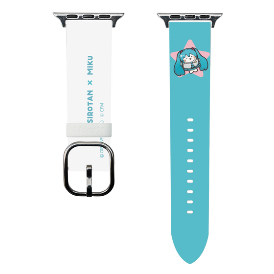 スマートウォッチレザーバンド［ しろたん×初音ミク - 初音ミク - しろたん変身 ］