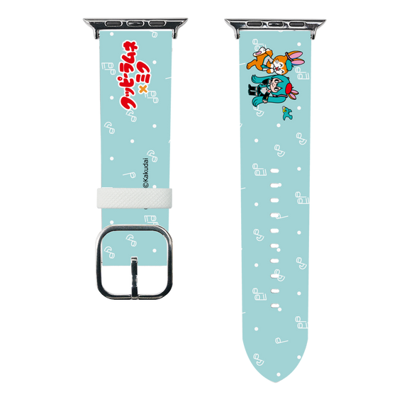 スマートウォッチレザーバンド［ 初音ミク×クッピーラムネ - 初音ミク×クッピー - デフォルメイラスト ］