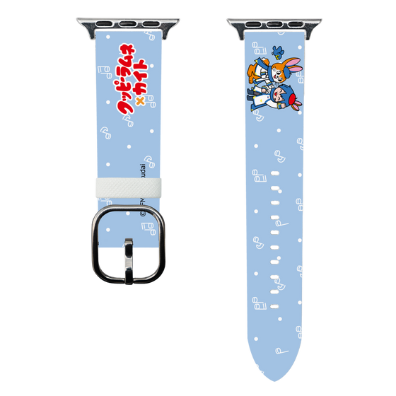 スマートウォッチレザーバンド［ 初音ミク×クッピーラムネ - KAITO×クッピー - デフォルメイラスト ］