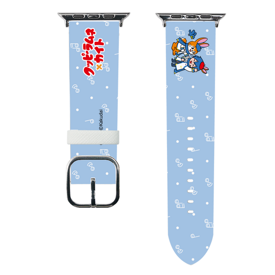 スマートウォッチレザーバンド［ 初音ミク×クッピーラムネ - KAITO×クッピー - デフォルメイラスト ］