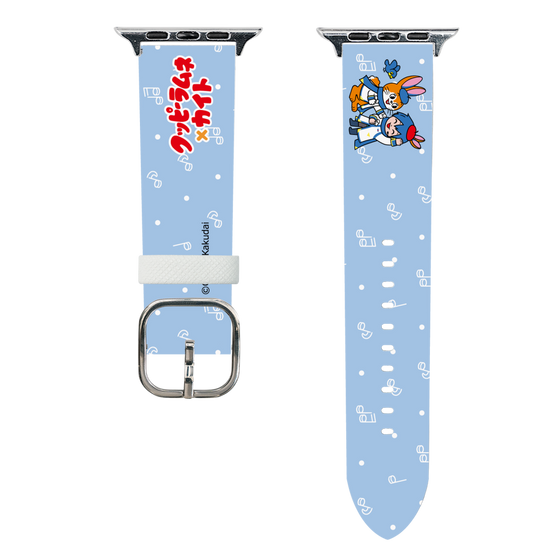 スマートウォッチレザーバンド［ 初音ミク×クッピーラムネ - KAITO×クッピー - デフォルメイラスト ］
