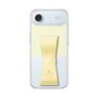スリムプロテクションケース LANVIN en Bleu - STAND & RING RIBBON Cream Yellow［ LANVIN en Bleu - Lace - Yellow ］