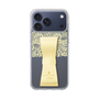スリムプロテクションケース LANVIN en Bleu - STAND & RING RIBBON Cream Yellow［ LANVIN en Bleu - Lace - Yellow ］