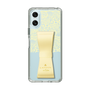 スリムプロテクションケース LANVIN en Bleu - STAND & RING RIBBON Cream Yellow［ LANVIN en Bleu - Lace - Yellow ］