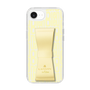 スリムプロテクションケース LANVIN en Bleu - STAND & RING RIBBON Cream Yellow［ LANVIN en Bleu - Logo Pattern - Yellow ］