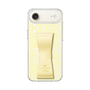 スリムプロテクションケース LANVIN en Bleu - STAND & RING RIBBON Cream Yellow［ LANVIN en Bleu - Logo Pattern - Yellow ］