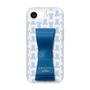 スリムプロテクションケース LANVIN en Bleu - STAND & RING RIBBON Navy［ LANVIN en Bleu - Monogram - Blue ］