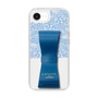 スリムプロテクションケース LANVIN en Bleu - STAND & RING RIBBON Navy［ LANVIN en Bleu - Lace - Blue ］