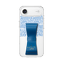 スリムプロテクションケース LANVIN en Bleu - STAND & RING RIBBON Navy［ LANVIN en Bleu - Lace - Blue ］