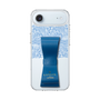 スリムプロテクションケース LANVIN en Bleu - STAND & RING RIBBON Navy［ LANVIN en Bleu - Lace - Blue ］