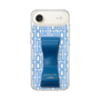 スリムプロテクションケース LANVIN en Bleu - STAND & RING RIBBON Navy［ LANVIN en Bleu - Logo Pattern - Blue ］
