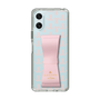 スリムプロテクションケース LANVIN en Bleu - STAND & RING RIBBON Sakura Pink［ LANVIN en Bleu - Monogram - Pink ］