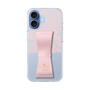 スリムプロテクションケース LANVIN en Bleu - STAND & RING RIBBON Sakura Pink［ LANVIN en Bleu - Lace - Pink ］
