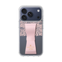 スリムプロテクションケース LANVIN en Bleu - STAND & RING RIBBON Sakura Pink［ LANVIN en Bleu - Lace - Pink ］