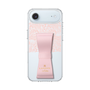 スリムプロテクションケース LANVIN en Bleu - STAND & RING RIBBON Sakura Pink［ LANVIN en Bleu - Lace - Pink ］