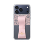 スリムプロテクションケース LANVIN en Bleu - STAND & RING RIBBON Sakura Pink［ LANVIN en Bleu - Lace - Pink ］