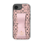 スリムプロテクションケース LANVIN en Bleu - STAND & RING RIBBON Sakura Pink［ LANVIN en Bleu - Logo Pattern - Pink ］