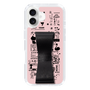 スリムプロテクションケース - STAND & RING RIBBON Black［ 内藤ルネ - RUNE Girl Retro & Modern - Pink ］