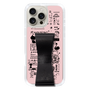 スリムプロテクションケース - STAND & RING RIBBON Black［ 内藤ルネ - RUNE Girl Retro & Modern - Pink ］