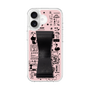 スリムプロテクションケース - STAND & RING RIBBON Black［ 内藤ルネ - RUNE Girl Retro & Modern - Pink ］