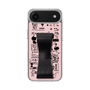 スリムプロテクションケース - STAND & RING RIBBON Black［ 内藤ルネ - RUNE Girl Retro & Modern - Pink ］