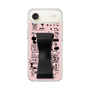 スリムプロテクションケース - STAND & RING RIBBON Black［ 内藤ルネ - RUNE Girl Retro & Modern - Pink ］